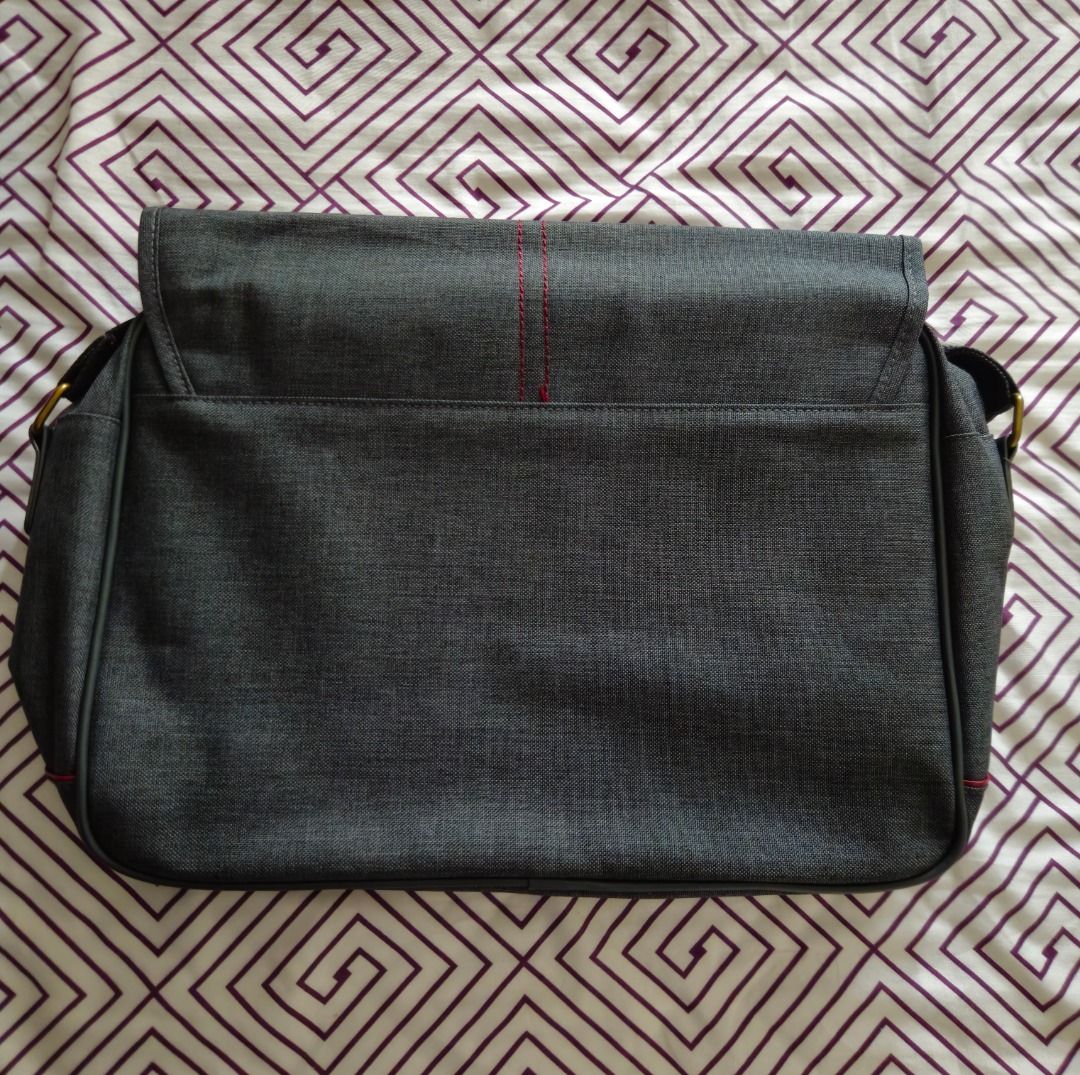 Grey Canvas Messenger /Shoulder Bag499193249687808001