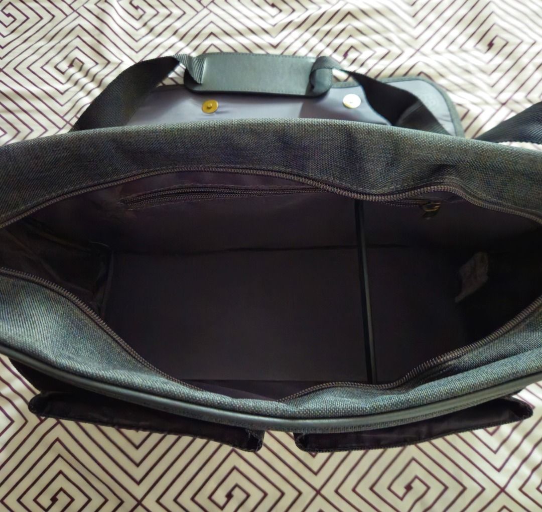 Grey Canvas Messenger /Shoulder Bag499193249687808004