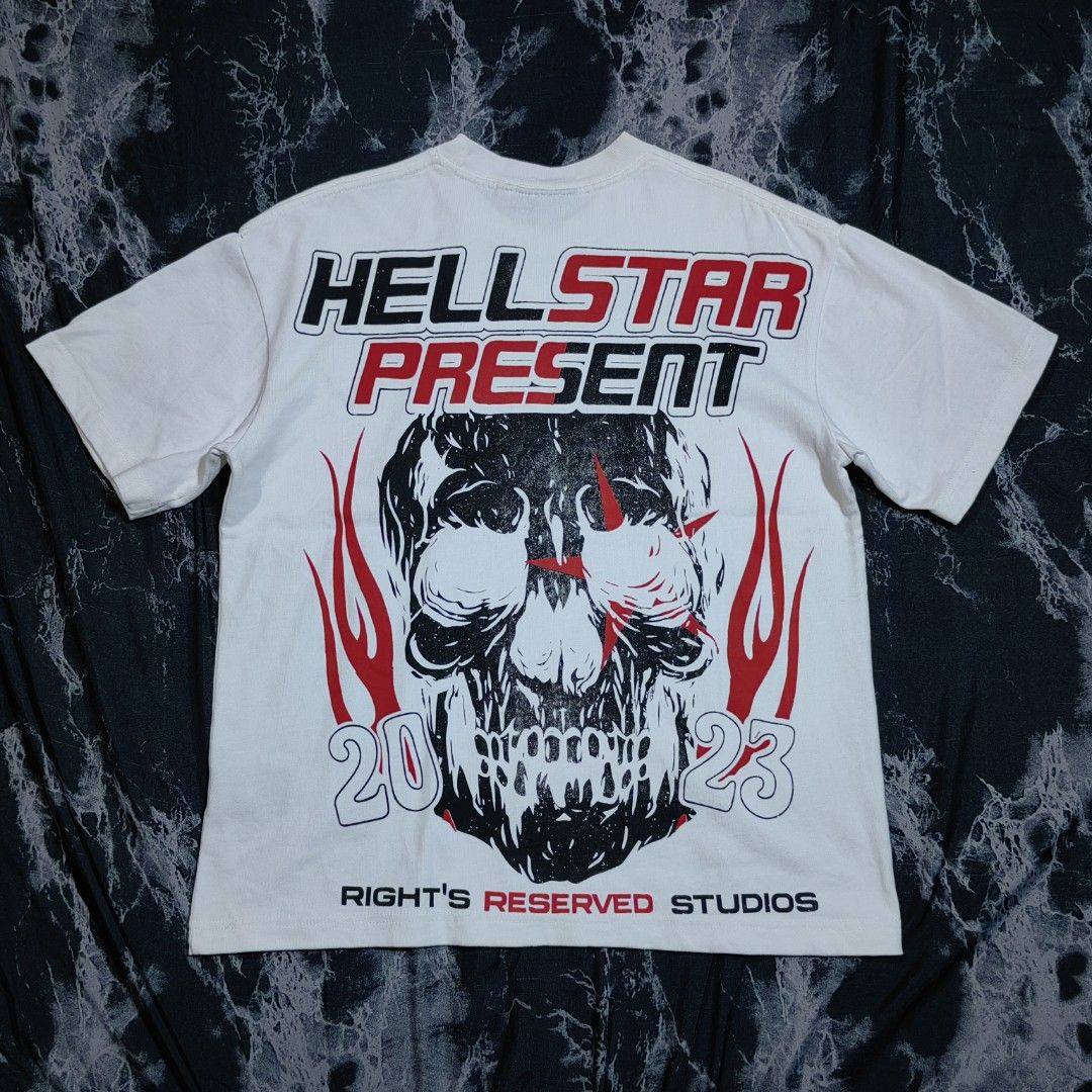 Hellstar (Category: Tshirts & Polo Shirts ) located in Taguig. Submitted by mr.gbh (Listing ID 1447450996, Image 3). Description: Hellstar Btd (Heavy Weight) Size: Small L-26/W-21 Very Good Condition Sign Of Usage Php, 300.
