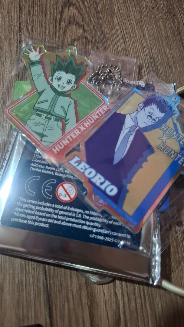 Hunter x Hunter Gon and Leorio Acrylic Keychains (Category: Character Goods) located in Caloocan City. Submitted by jiyow (Listing ID 1447395386, Image 1). Description: 180 each!.