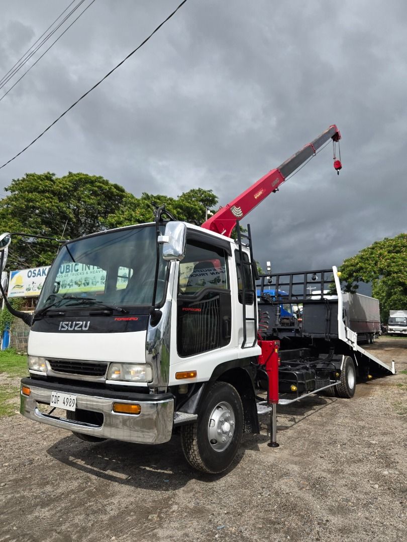 ISUZU FORWARD 6HH1 SELF LOADER W/ BOOM. 3TONS BOOM 3SECTION. (Category: Heavy Vehicles) located in Subic. Submitted by osaka_subic (Listing ID 1447296463, Image 1). Description: ISUZU FORWARD 6HH1 SELF LOADER W/ BOOM. 3TONS BOOM 3SECTION. OSAKA SUBIC INTERNATIONAL INC. OFFERS TEHE BEST QUALITY AND AFFORDABLE JAPAN SURPLUS TRUCKS AND HEAVY EQUIPMENT. 📍 Location: JASA Road Purok 2, Lubao, Concepcion, Pampanga. For inquiries please contact: 📞 0919