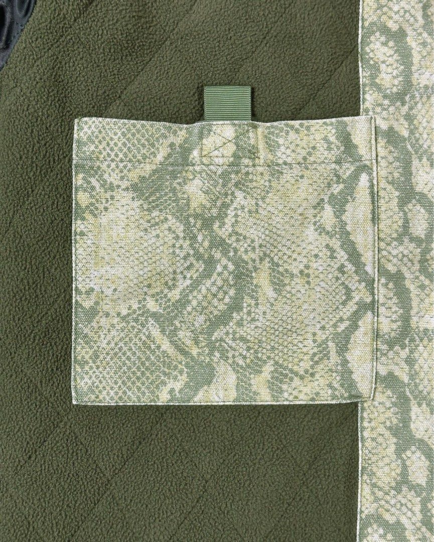 LABROS Trust Work Hooded Jacket (Python) (Category: Hoodies) located in Singapore. Submitted by dyrestore (Listing ID 1447354050, Image 5). Description: Details: - (Shell) 100% cotton - (Body Lining) 80% Polyester / 20% cotton - (Sleeve lining) 100% Polyester - (Ribbing) 100% Polyester - (Filling) 100% Polyester - Diamond Quilt lining - YKK zip - Hood with drawstring attached - Inside Pocket Sizes: M / L.