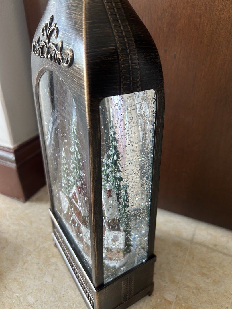 Brand New Lighted Snow Globe Lanter (Category: Other Home Decor) located in Manila. Submitted by chiccorner (Listing ID 1447318849, Image 3). Description: Snow globe lantern Selling at Tru value 4,200 ( picture shown with price is from True Value) US Brand made in China Dimension Height 13” Width 5” Side width 2.75”.