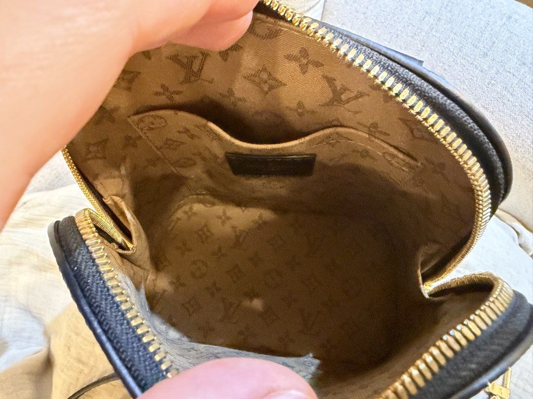 Louis Vuitton Epi Alma Backpack (Category: Luxury Bags & Wallets) located in Gerona. Submitted by yumi_treasurebox (Listing ID 1447369338, Image 2). Description: - Authentic Louis Vuitton Alma backpack bag - Material: Black Epi leather - Hardware: Gold - Includes: Shoulder strap, lock, and keys - Interior: LV monogram lining - Versatile for daily use or special occasions - Spacious enough for essentials.