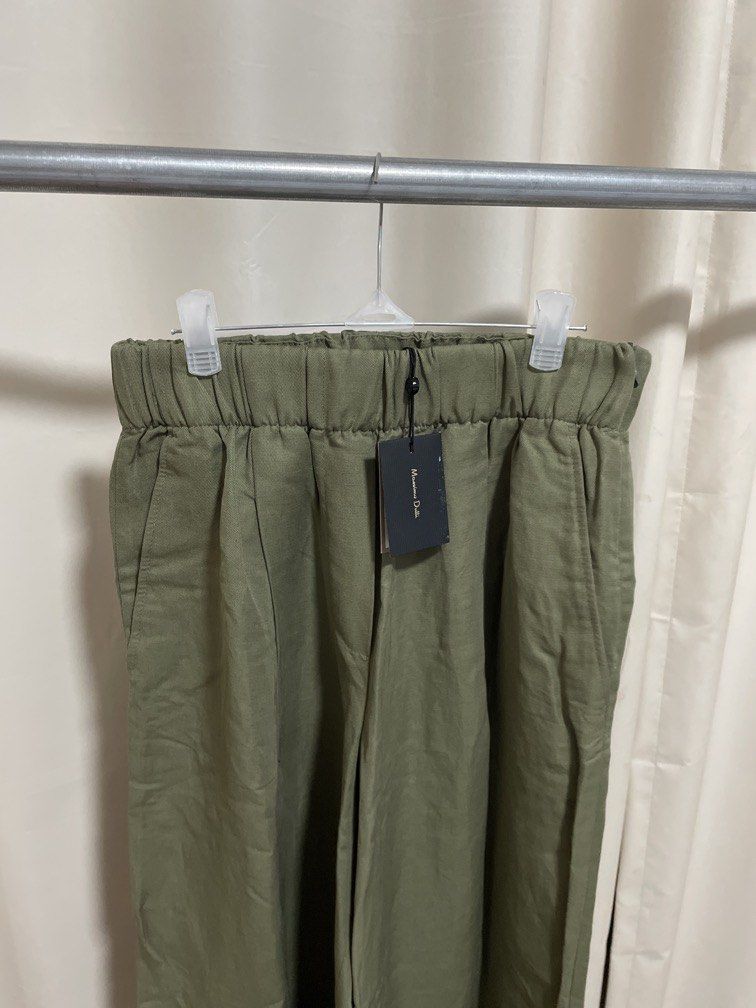 MASSIMO DUTTI LINEN PANTS BNWT (Category: Other Bottoms) located in Makati City. Submitted by tinycloset__ (Listing ID 1447401067, Image 2). Description: MASSIMO DUTTI 36 on tag (26-27) garterized BNWT.