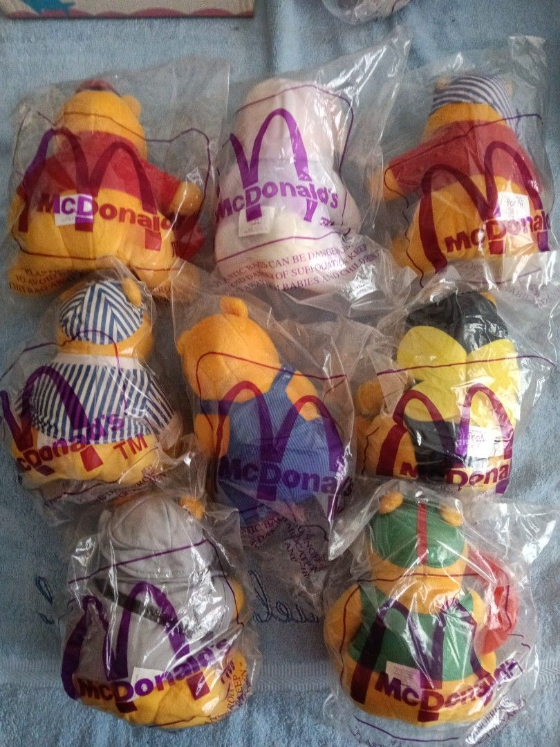McDonald's Winnie the Pooh Plush Toys Collection, Toys & Collectibles ...
