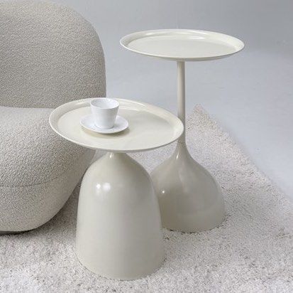 Modern Side Nested Table (Category: Other Home Furniture) located in Singapore. Submitted by polyester (Listing ID 1447341241, Image 1). Description: Neutral cream color, self collect at Sims Drive.