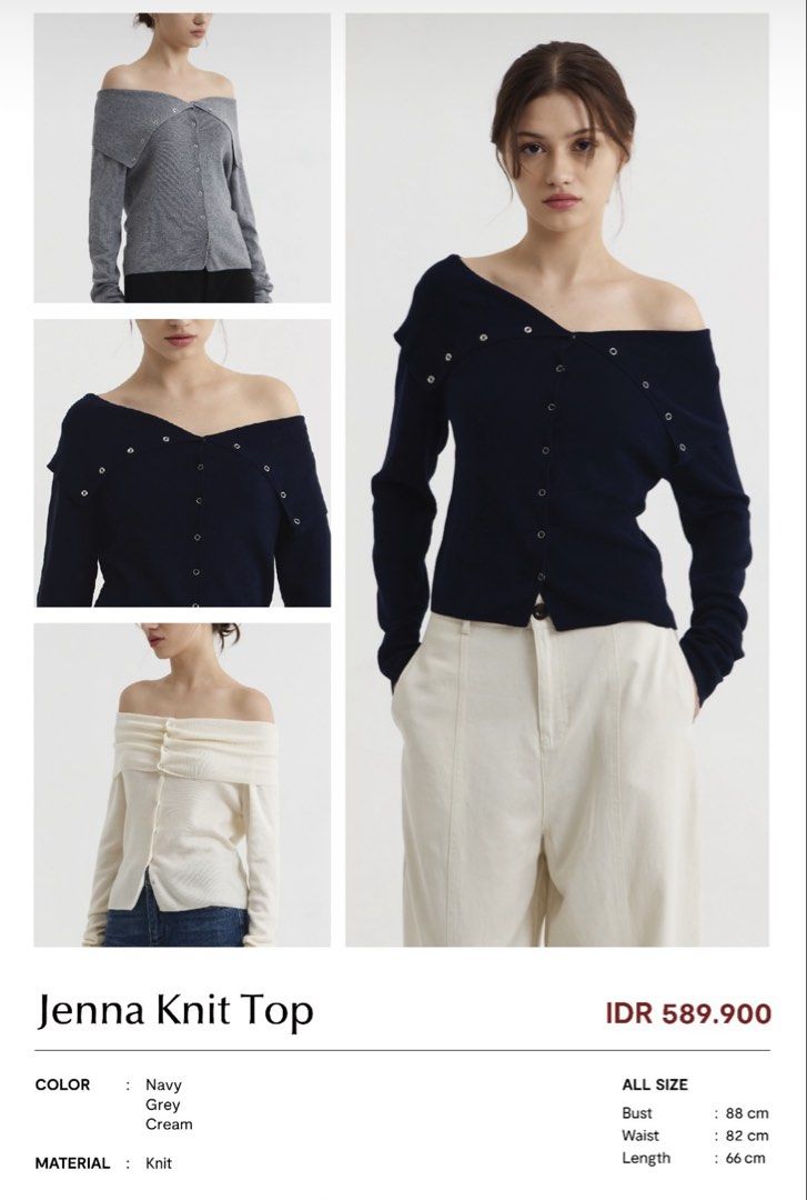 Morningsol Jenna Knit Top White (Kategori: Atasan) berada di Jakarta Timur. Dikirim oleh adorebycia (ID iklan 1447307865, Gambar 1). Deskripsi: nego tidak dibalas beli di brightspot brand new sudah sold out dimana2.