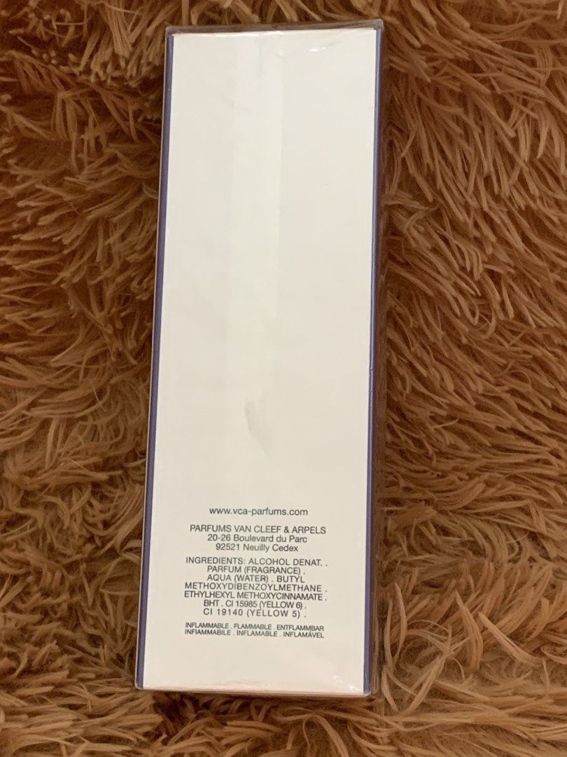 Murmure Eau de Toilette 75ml (Category: Fragrance & Deodorants) located in Quezon City. Submitted by bluishiken (Listing ID 1447431467, Image 2). Description: - Van Cleef & Arpels Murmure Eau de Toilette - Natural spray - 75 ml / 2.5 fl. oz. bottle - Made in France - Brand new, sealed in original packaging - feautures floral blend of white flowers, jasmine & tube rose. Lower notes: Vanilla & Cedar, hiving it a warm woody finish.