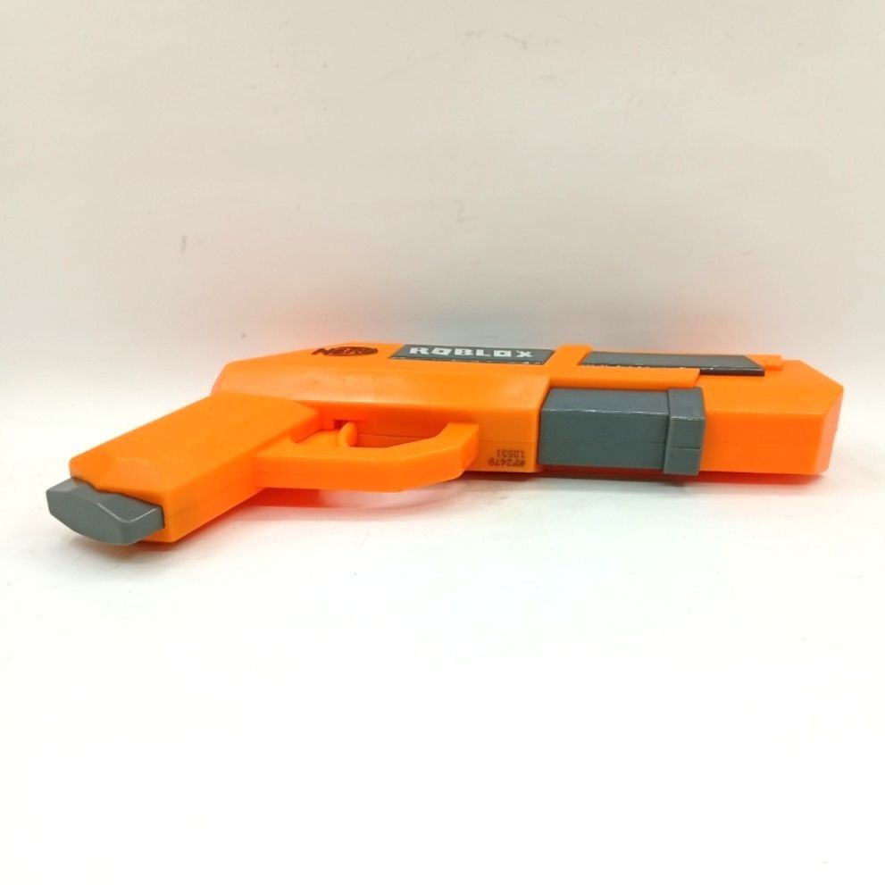 Nerf Roblox Blaster Toy Gun Orange (Category: Action & Battle Toys) located in Imus. Submitted by mostlyvintage (Listing ID 1447370921, Image 2). Description: 🎀 orange Nerf Roblox blaster toy gun 🎀 🎀 ideal for playtime or adding to a collection 🎀 🎀 works perfectly 🎀 🎀 comes with 6 foam darts 🎀 🌸 for fashion finds and other stuff, pls. visit my other store: https://carousell.app.link/wzOYM5gGTxb.