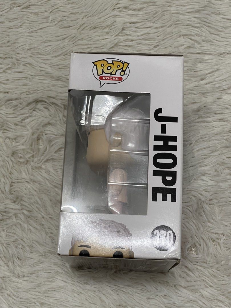 [NEW] Funko Pop Rocks BTS J-Hope Vinyl Figure #370 (Category: Toys & Games) located in Bangi. Submitted by nrrmrh_ (Listing ID 1447334894, Image 3). Description: Hi, New and still in box Postage rm8 - Funko Pop Rocks BTS J-Hope Vinyl Figure - Figure Number: 370 - Condition: Brand new, still in original packaging - Ideal for BTS fans and Funko Pop collectors thank you❤️.