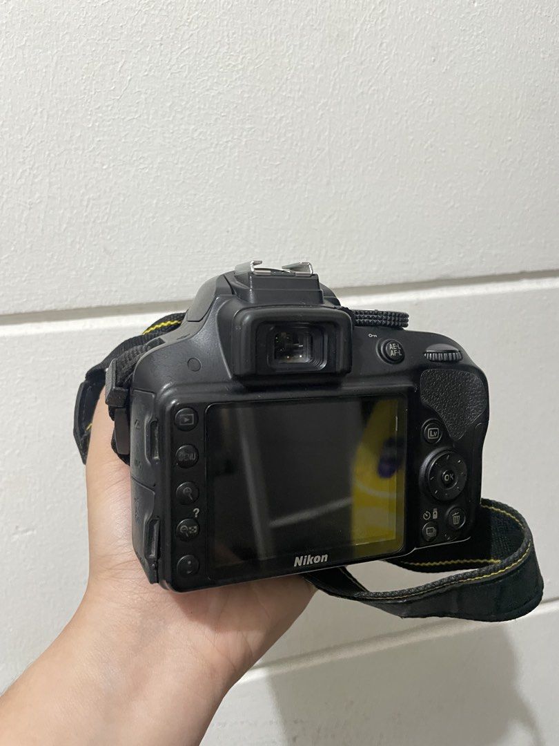 Nikon D3300 Digital SLR Camera (Category: Cameras) located in Quezon City. Submitted by prxchico (Listing ID 1447335231, Image 2). Description: - Includes 18-55mm kit lens - Ideal for beginner photographers - Memory card not included) - Camera is in good working condition - with original charger, one battery, camera bag rfs: upgrade.