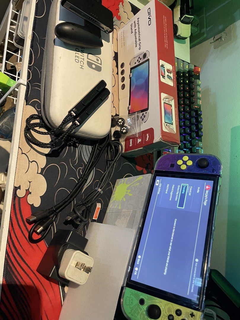 Nintendo Switch OLED splatoon 3 (Category: Nintendo) located in Manila. Submitted by juszt (Listing ID 1447441722, Image 3). Description: Nintendo OLED Splatoon 3 - 7990 PHP Please read the description first ⬇️ 📺Perfect for those people who love dock playing ⚠️Starting with the issue: The only issue is the unresponsive touch screen (walang touch screen). -The display is fully working and interacting using controllers, The digitizer just needs to