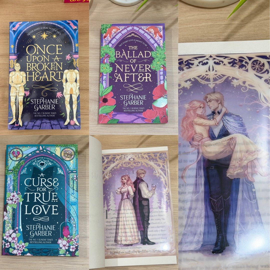 Once Upon A Broken Heart Series [Pre-order] (Category: Storybooks) located in Antipolo. Submitted by designwithclouds (Listing ID 1447429330, Image 1). Description: Once Upon a Broken Heart The Ballad of Never After A Curse for True Love - Ideal for fans of fantasy, magical stories, and romance - Features stunning cover art with page overlays illustrations.