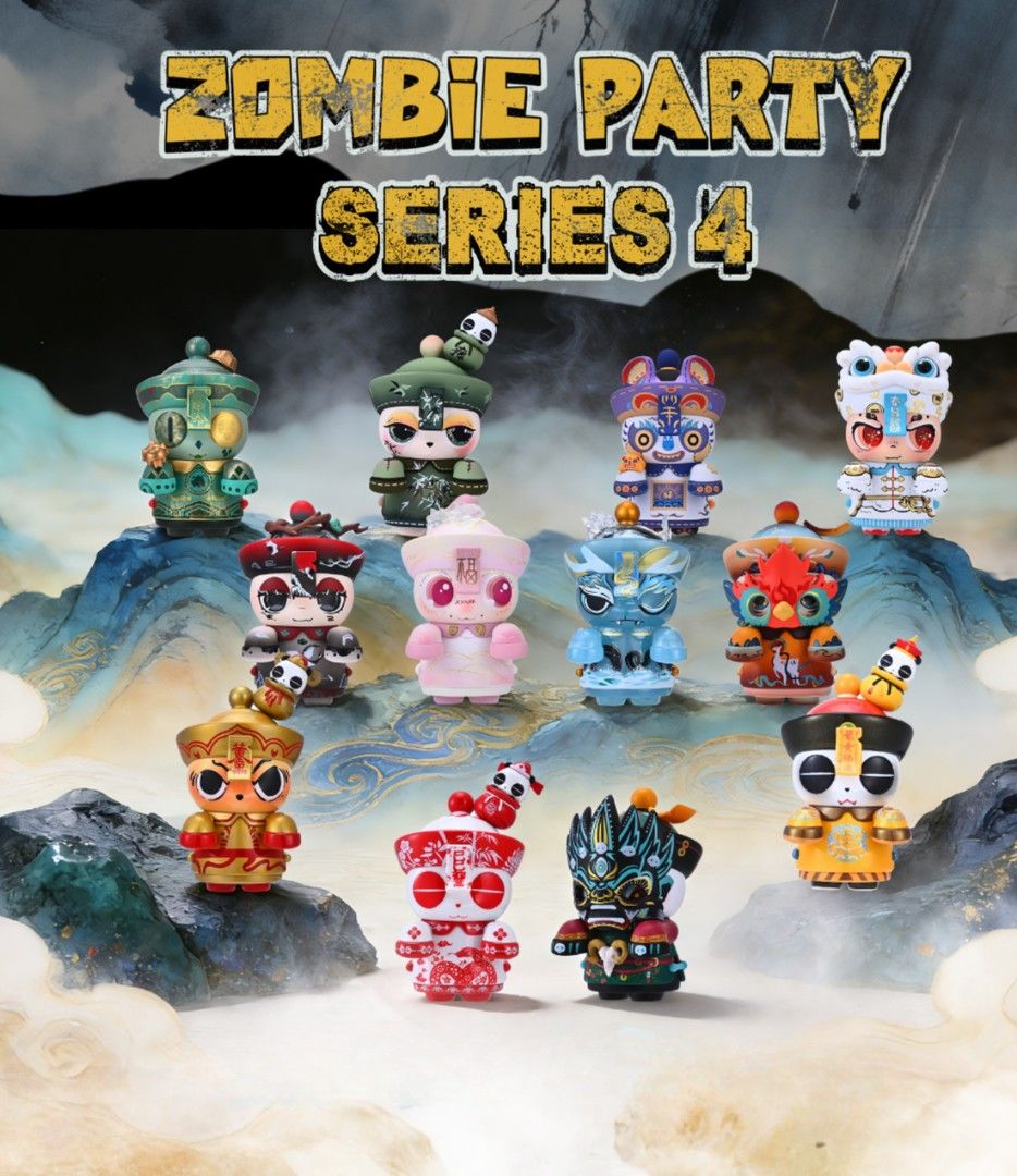 ORIGINAL CHINA MOE TOWN X OPANDEE ZOMBIE PARTY SERIES 4 KINHU FOO LION SHADOW UNCLE JIN KUI MENG ZHANG XIAN HE GLOW (Category: Toys & Games) located in Kuching. Submitted by ek8866 (Listing ID 1447424221, Image 1). Description: .