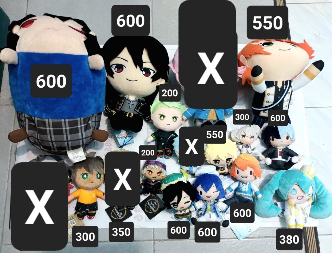 Otome and Gacha Game plushies (Category: Plushies & Soft Toys) located in Legazpi City. Submitted by hobbeecombsshoppu (Listing ID 1447413726, Image 1). Description: ensemble stars ritsu Leon twisted wonderland leona kalim sebek genshin impact venti aether project sekai hatsune miku tsukasa Toya kaito vocaloid last price posted what you see is what you get payment Gcash Shipment Jnt .