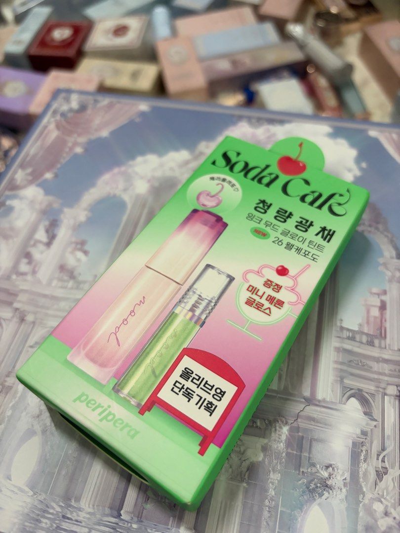 Peripera Ink Mood Glowy Tint Lip Gloss Mini Set (Category: Makeup) located in Taguig. Submitted by labellearmoire2 (Listing ID 1447458272, Image 1). Description: Lip gloss never used, lip tint tried once a few months ago - Peripera Ink Mood Glowy Tint + Lip Gloss Mini Set - Includes shade 26 Why So Berry - Adorable soda cafe themed packaging - Perfect for creating various lip looks - Set contains one tint and one gloss ✅i offer layaway, mop secur
