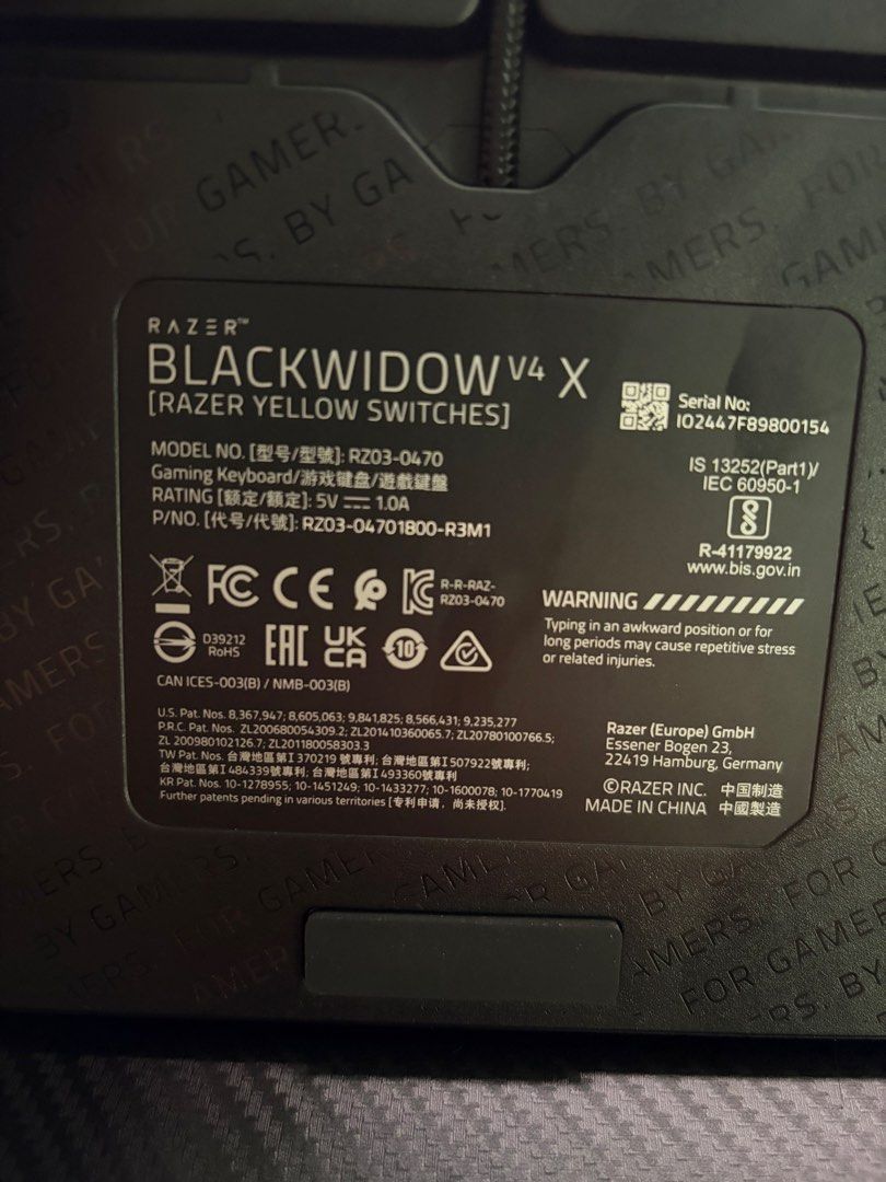 Razer BlackWidow V4 X Mechanical Gaming Keyboard499060983485573121