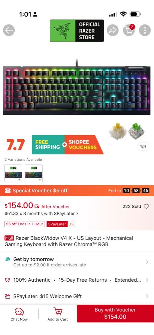Razer BlackWidow V4 X Mechanical Gaming Keyboard499060983485573122