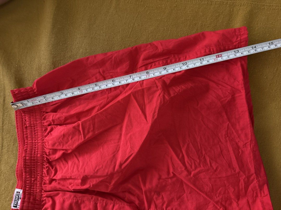 Red Trunks Boxer Briefs LL Made in Japan (Category: Underwear) located in Antipolo. Submitted by anabri (Listing ID 1447301531, Image 3). Description: - Red boxer briefs - Made in Japan - Comfortable elastic waistband - Simple and comfortable design - Great for everyday wear - Washed, unused.