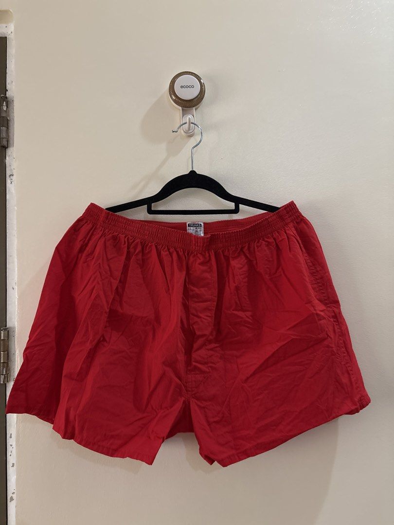 Red Trunks Boxer Briefs LL Made in Japan (Category: Underwear) located in Antipolo. Submitted by anabri (Listing ID 1447301531, Image 1). Description: - Red boxer briefs - Made in Japan - Comfortable elastic waistband - Simple and comfortable design - Great for everyday wear - Washed, unused.