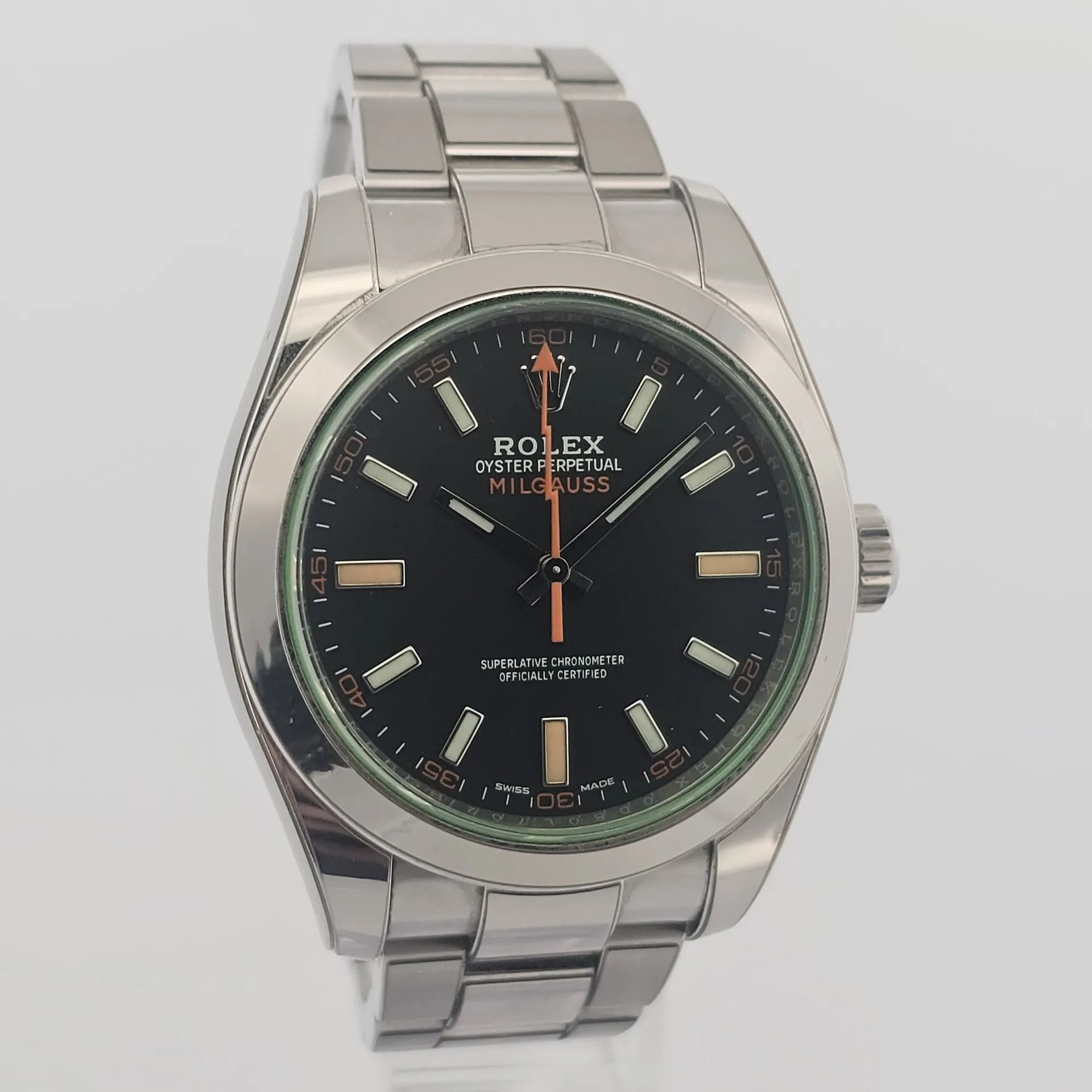Rolex Milgauss Black Dial 116400GV (Category: Watches) located in Singapore. Submitted by watchbanka.deer (Listing ID 1447385189, Image 1). Description: M260558URLX20 Watch Condition Very Good Warranty Card Year 2020 Diameter 40mm Movement Automatic Case Material Steel Dial Color Black Accessories Includes original box and documentation No Exchange Thank You Want to see more watches we have please follow us on: Website: https://www.mingwatchchann