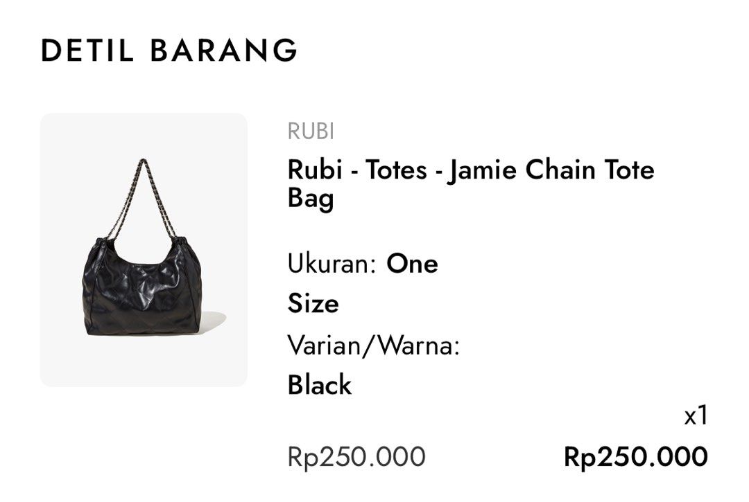 rubi tote bag item (Kategori: Tas & Dompet Wanita) berada di Jakarta Selatan. Dikirim oleh caarrissa_ (ID iklan 1447339290, Gambar 1). Deskripsi: rubi tote bag item detail size ada di foto beli langsung di mapclub dipake cuma sekali kulit nya masih bagus no minus, bisa oren boleh nego.
