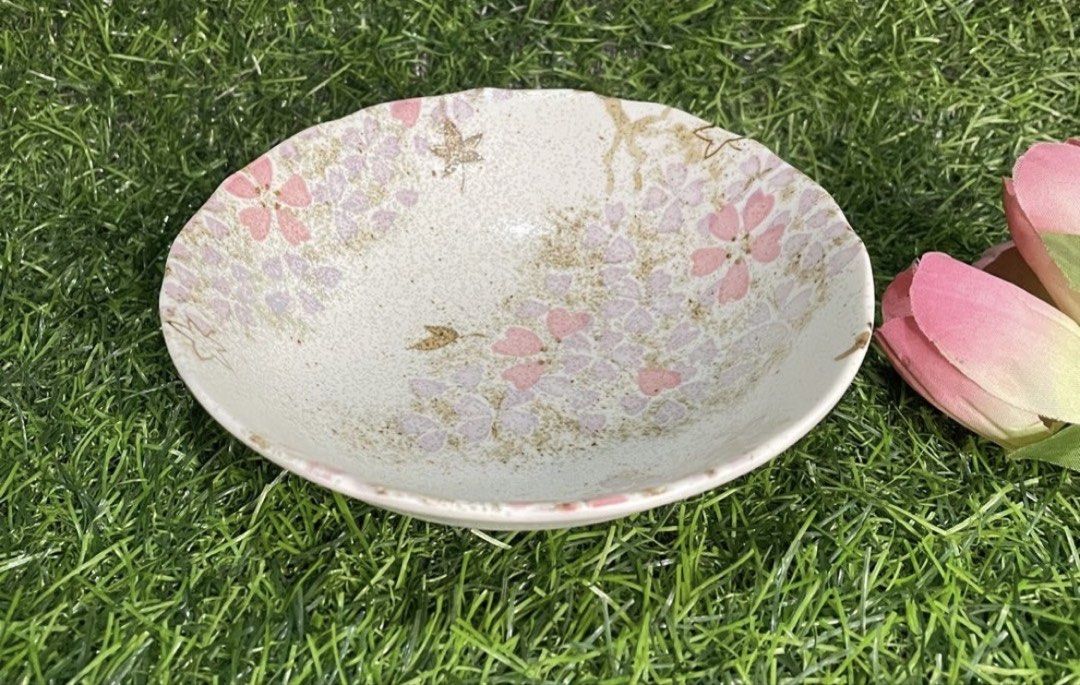 Sakura Floral Speckled Bowl 1 pc. (Category: Other Kitchenware & Tableware) located in Quezon City. Submitted by lanqcqc (Listing ID 1447399754, Image 2). Description: See this floral sakura design bowl which is good for your table set. The plate is with marker’s sign at the bottom which measures 5” diameter & 1.5 in height. japan surplus / pre-loved; as is unless declared new manage your expectations/ please NO TO maselan or choosy 1 to 2 days r