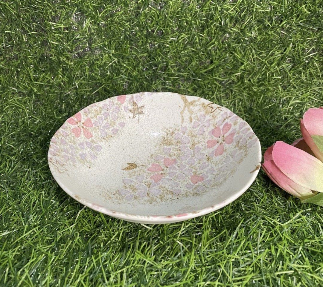 Sakura Floral Speckled Bowl 1 pc. (Category: Other Kitchenware & Tableware) located in Quezon City. Submitted by lanqcqc (Listing ID 1447399754, Image 1). Description: See this floral sakura design bowl which is good for your table set. The plate is with marker’s sign at the bottom which measures 5” diameter & 1.5 in height. japan surplus / pre-loved; as is unless declared new manage your expectations/ please NO TO maselan or choosy 1 to 2 days r