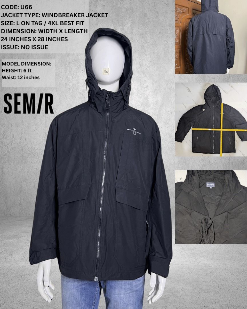 SEMIR WINDBREAKER JACKET (Category: Coats, Jackets and Outerwear) located in San Fernando. Submitted by driploop.ph (Listing ID 1447442434, Image 1). Description: All item details are provided in the first photo. Kindly review before sending an inquiry. 🚚 Ships via J&T Express 📍San Fernando, Pampanga.