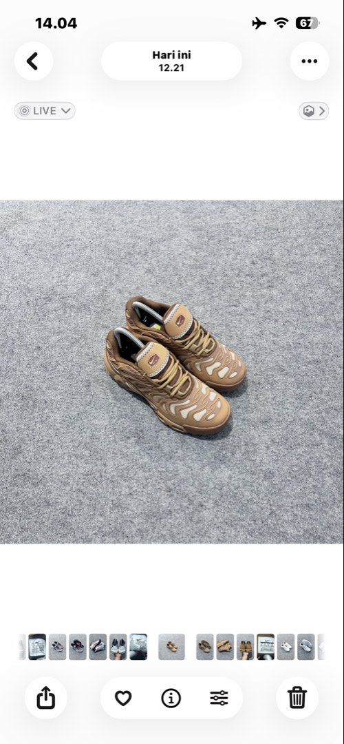 Sepatu Nike Air Max Plus Drift Brown Casual Shoes (Kategori: Sneakers) berada di Sragen. Dikirim oleh wsb.sragen (ID iklan 1447362839, Gambar 1). Deskripsi: .