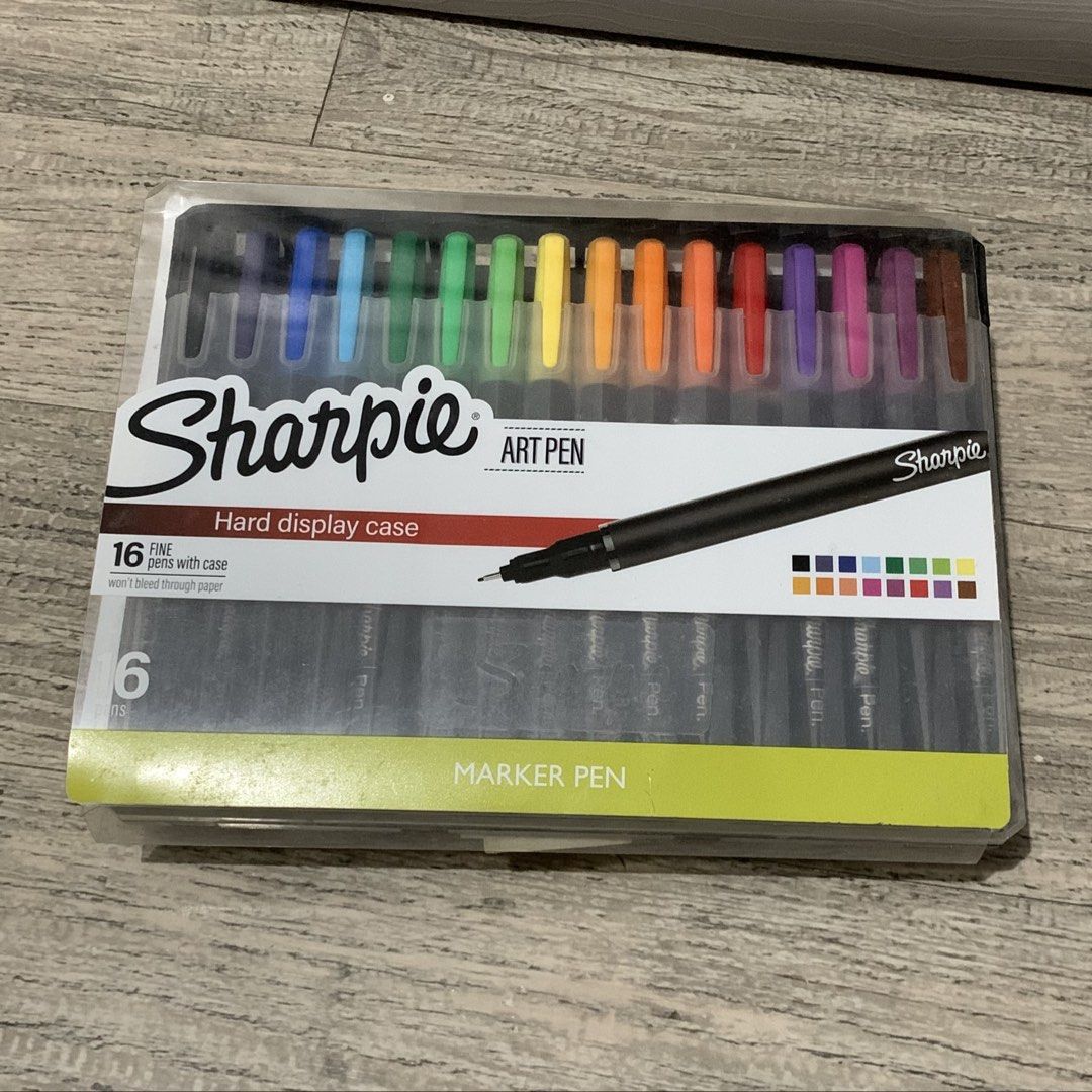 sharpie fine pen 16pcs (Category: Everything Else Others) located in Manila. Submitted by hersheysdeclutterz (Listing ID 1447329448, Image 1). Description: 99% full!! bought this impulsively & theres too much stationeries 🥲🥲 originally bought for ₱1200 open for meet up!.