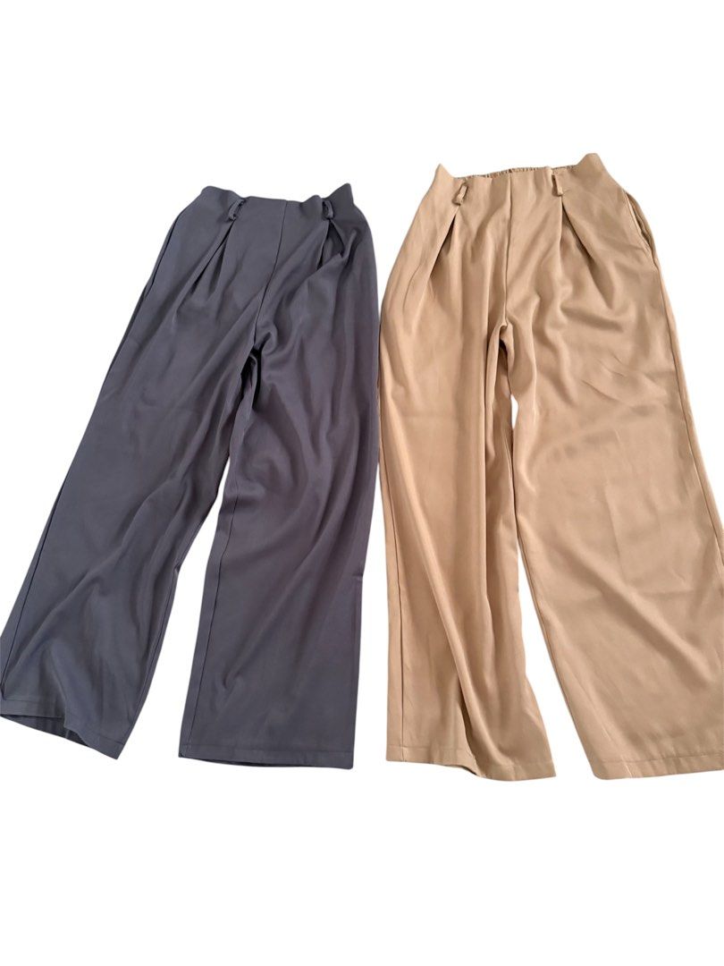 Solid colour Pants (Category: Other Bottoms) located in Singapore. Submitted by constancy (Listing ID 1447337902, Image 1). Description: Preloved Colour: Apricot / Greyish Blue Can refer to picture 2 for colour , there may be a slight difference due to lighting differences. $15 each .