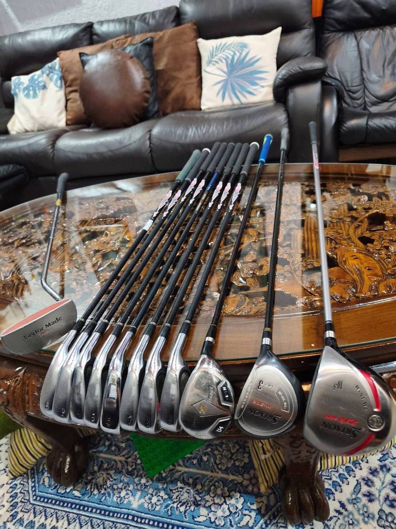 Srixon WR Golf Set (Category: Golf) located in Paranaque City. Submitted by chips24 (Listing ID 1447454582, Image 2). Description: For Sale Srixon Set °Srixon WR R flex graohite shaft irons. 6i diff brand. °Srixon 3wood °Srixon 4 hybrid °Srixon ZR 10.5° driver °Srixon bag inlcuded for only 19.8k pick up Bf Paranaque free shipping within MM..