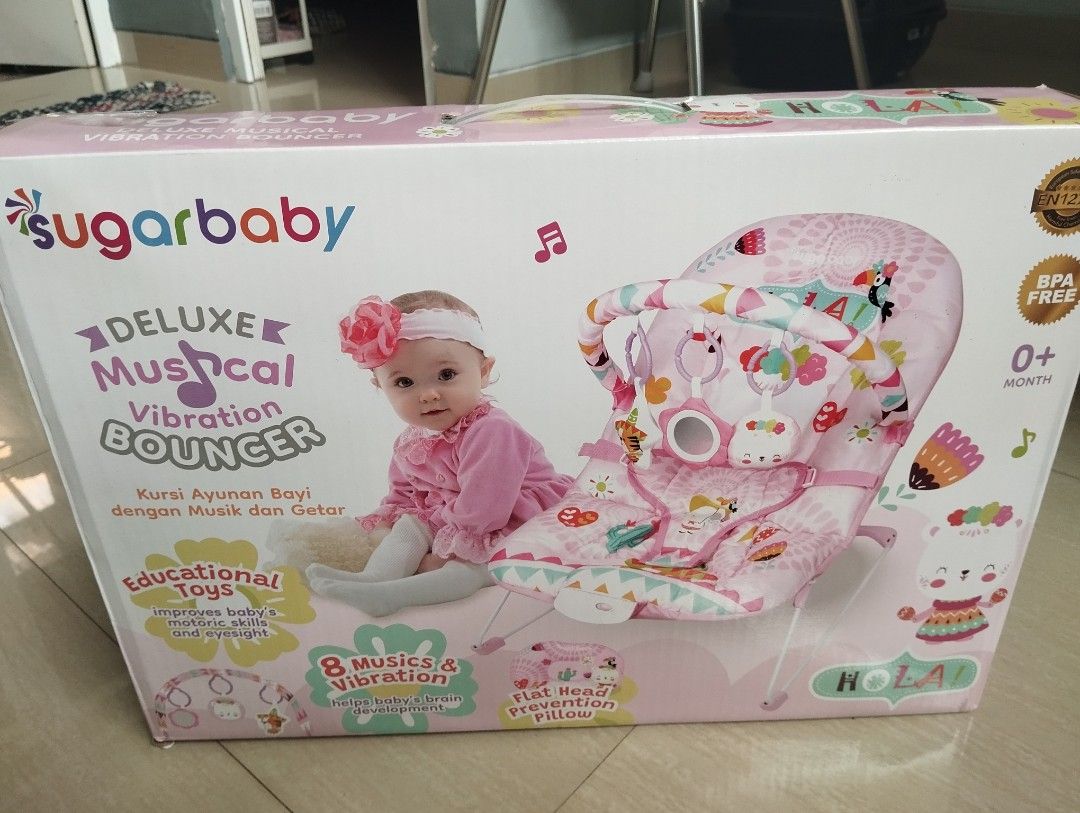Sugar baby bouncer (Kategori: Kereta, Kursi Goyang & Gendongan Bayi) berada di Cibinong. Dikirim oleh kurniasihn25869 (ID iklan 1447309822, Gambar 1). Deskripsi: ex kado, sudah pernah di buka tapi blom sempet di rakit, apalagi di pake, masih baru , di jual karna punya bouncer elektrik. oyyen : nia_kurnia100.