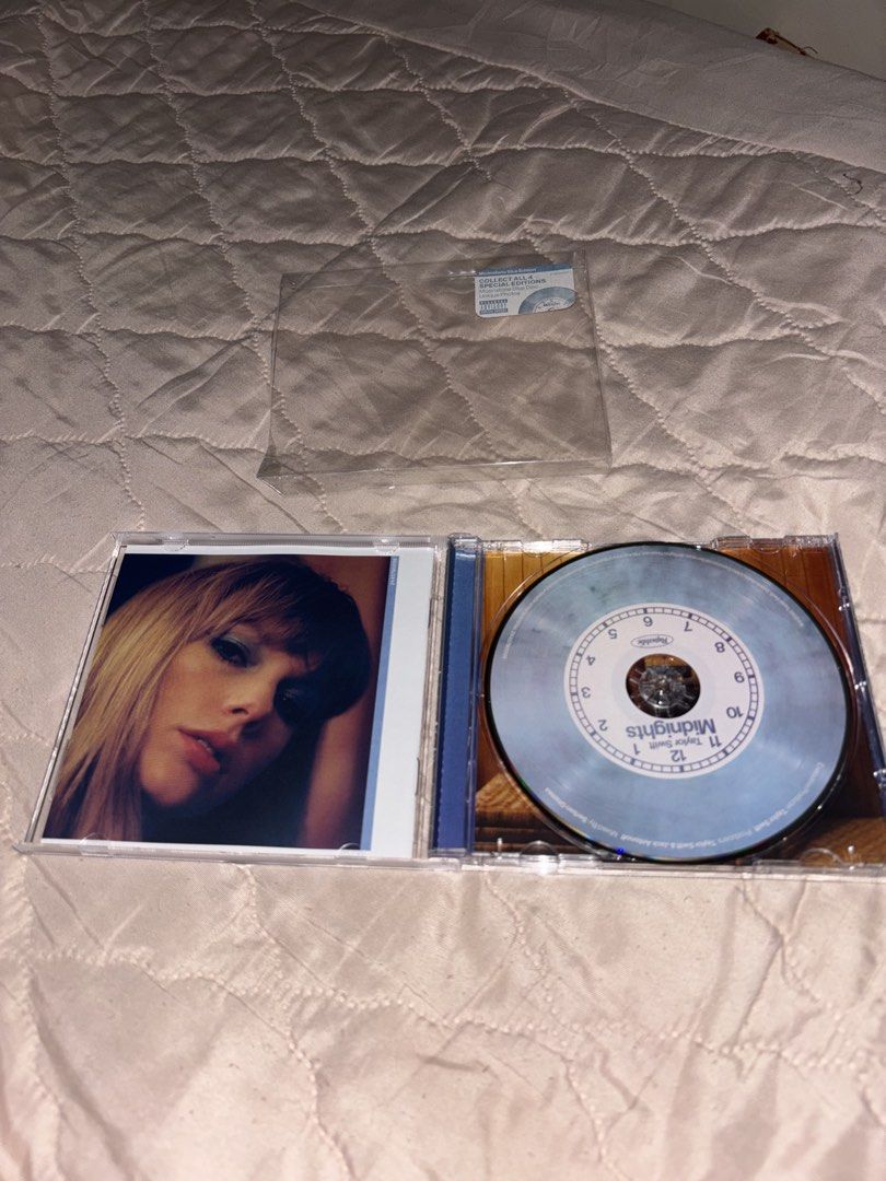 Taylor Swift Midnights CD (Category: CDs & DVDs) located in Quezon City. Submitted by cartharyn (Listing ID 1447448709, Image 3). Description: - Taylor Swift's Midnights album on CD - Standard Edition (includes all original tracks) - Bought from Canada - In mint condition.