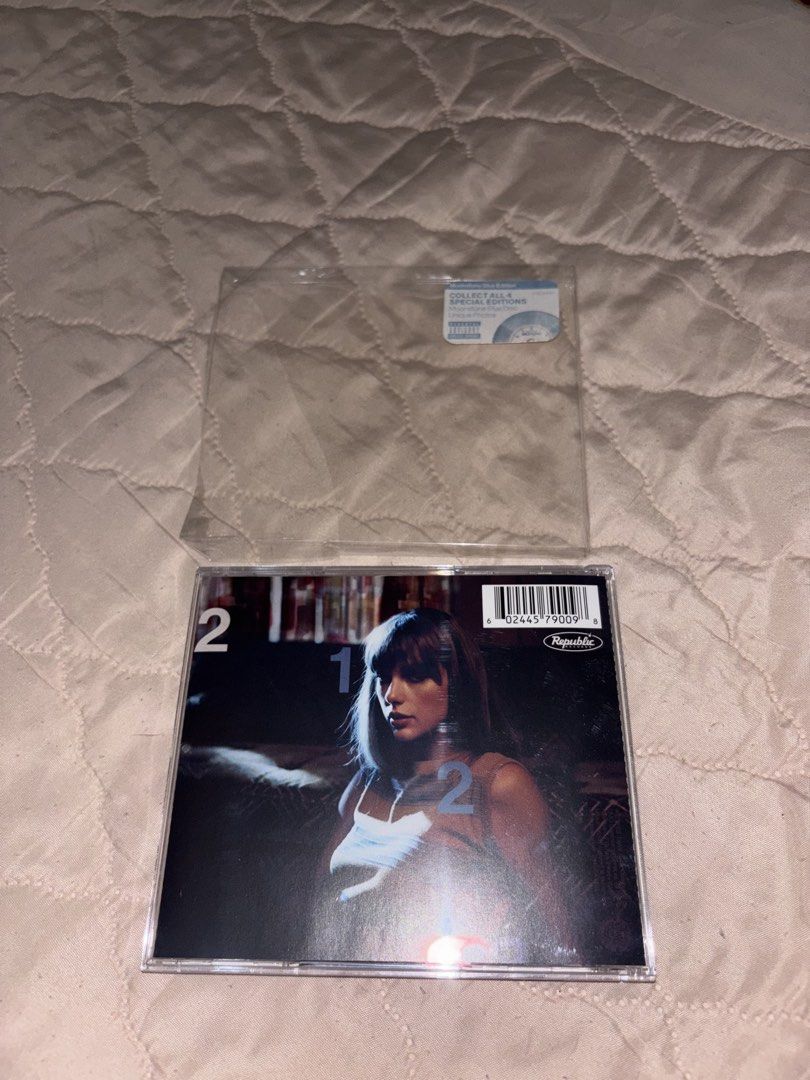 Taylor Swift Midnights CD (Category: CDs & DVDs) located in Quezon City. Submitted by cartharyn (Listing ID 1447448709, Image 2). Description: - Taylor Swift's Midnights album on CD - Standard Edition (includes all original tracks) - Bought from Canada - In mint condition.