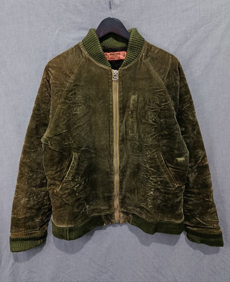Tenderloin corduroy jacket (Category: Coats, Jackets and Outerwear) located in Baguio. Submitted by used_clothing2600 (Listing ID 1447298067, Image 1). Description: Tenderloin corduroy jacket Made in Japan Good condition Signs of usage Size Large Pit to pit 22 inches Length 26.5 inches P 950.