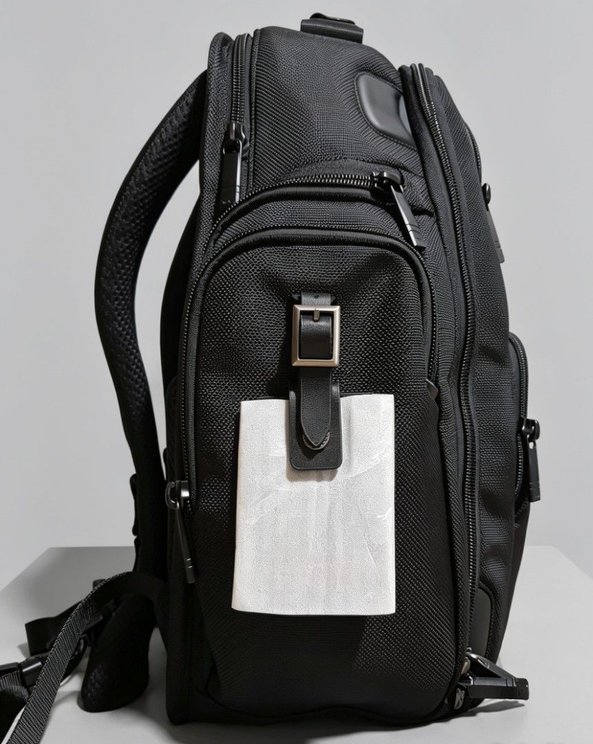 Tumi Black Ballistic Nylon Backpack (Category: Luxury Bags & Wallets) located in Manila. Submitted by trplxn (Listing ID 1447312488, Image 3). Description: High-quality Tumi backpack in durable black ballistic nylon. Features multiple zippered compartments, padded back & straps for comfort, and sleek branded details. Organized, and built tough for work, travel, or daily use—perfect blend of style and function. What u see is what you get, the qual