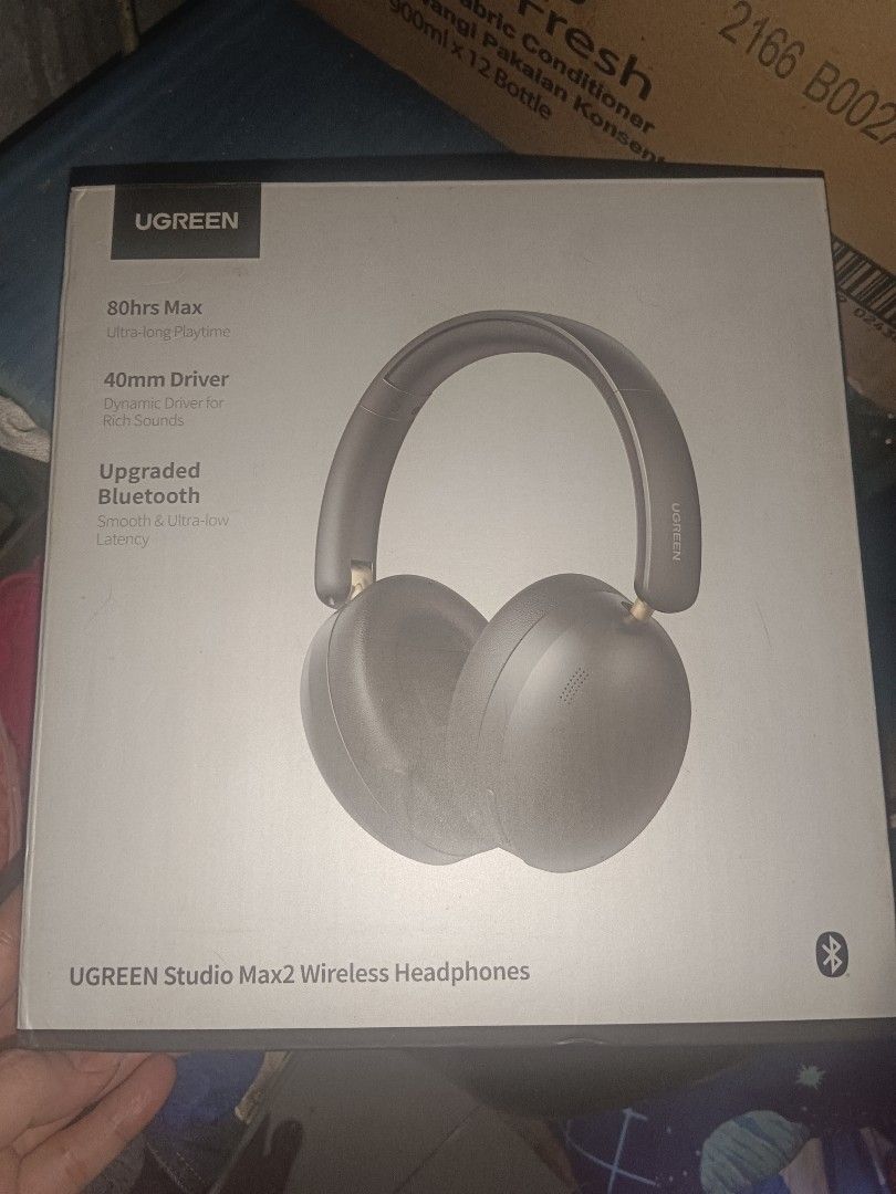 UGREEN STUDIOMAX2 WIRELESS HEADPHONES (Category: Headphones & Headsets) located in San Juan City. Submitted by vrncrosetejk (Listing ID 1447335222, Image 1). Description: UGREEN STUDIO MAX2 WIRELESS HEADPHONES TESTED LANG PO TAPOS DI NA NAGAMIT SINCE PINAGBAWALAN AKO NG ENT MAGHEADPHONES 😅 chat for inquiries thank you.