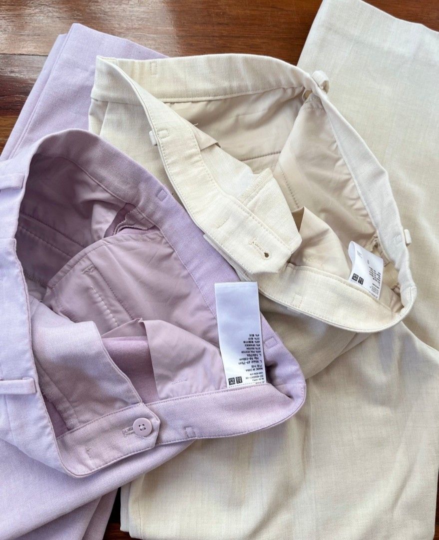 Uniqlo Ankle Smart Pants, Lilac - Large (Category: Other Bottoms) located in Lingayen. Submitted by kat_declutter (Listing ID 1447381413, Image 3). Description: - Uniqlo Smart Ankle Pants - Color: Lilac - Size: Large (30 inches) - Length: Regular - Versatile: Suitable for both casual outings and office wear - Comfortable and stylish fit -MoD: JNT min. 60 sf -MOP: Gcash. GOTYME or Maribank .