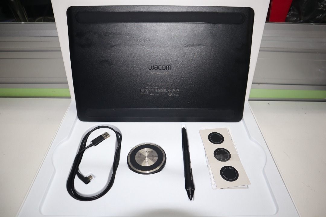 Wacom Intuos Pro Pen Tablet (Category: Android) located in Caloocan City. Submitted by mce_sales2026 (Listing ID 1447311372, Image 3). Description: Details: Wacom Intuos Pro Pen Tablet designed for digital drawing, graphic design, and photo editing. Offers a large active drawing area with precise pen input, pressure sensitivity, and customizable express keys/touch controls. Compatible with major creative software on Windows and macOS. Slim, profe