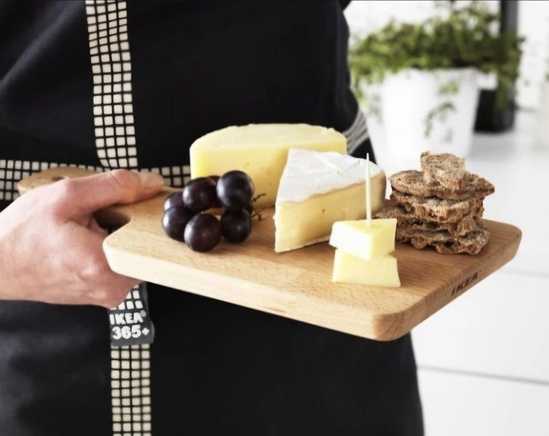 Wooden Cutting Board (Category: Knives & Chopping Boards) located in Makati City. Submitted by shopaholicsgallery (Listing ID 1447298936, Image 3). Description: - IKEA small wooden cutting board - Perfect for chopping fruits or serving cheese and crackers - Made of durable wood - Includes a hole for convenient hanging - Easy to clean and store - Compact size, ideal for small kitchens.
