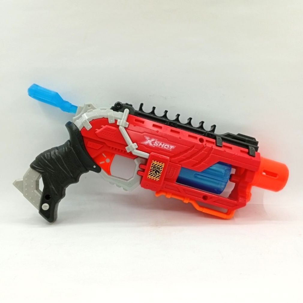 X-Shot Dart Blaster Toy Gun (Category: Action & Battle Toys) located in Imus. Submitted by mostlyvintage (Listing ID 1447377278, Image 1). Description: 🎀 X-Shot dart blaster 🎀 🎀 compatible with foam darts 🎀 perfect for kids' and adults' fun and playtime🎀 🎀 perfectly working 🎀 🎀 comes with 6 foam darts 🎀 🌸 for fashion finds and other stuff, pls. visit my other store: https://carousell.app.link/wzOYM5gGTxb.