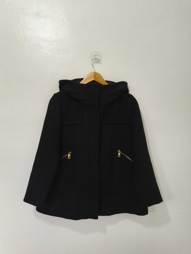 Zara Black Wool Coat Women Small (Category: Coats, Jackets and Outerwear) located in Balanga. Submitted by winterlab_ph (Listing ID 1447426243, Image 2). Description: Code: A287 Width: 19.5 Length: 25.5 Shoulders: 15.5 Sleeves: 21.
