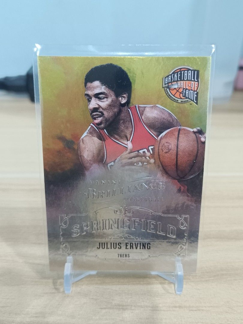 2012 Panini Brilliance Springfield Julius Erving (Category: Raw Singles) located in Manila. Submitted by calvin3teri (Listing ID 1452757504, Image 1). Description: 300 Grab/Lalamove only ( buyer will book and shoulder fee ) MOP: Gcash .