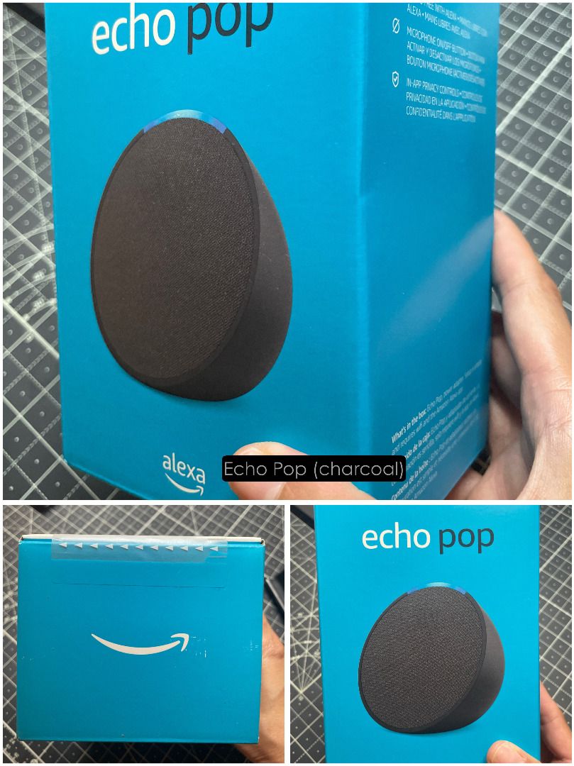 🔊 Amazon Echo Pop Smart Speaker — Charcoal (Category: Entertainment Systems & Smart Home Devices) located in Caloocan City. Submitted by designlab2014 (Listing ID 1452874297, Image 1). Description: 🔊 Amazon Echo Pop Smart Speaker — Charcoal Compact Alexa-enabled smart speaker with a modern design, ideal for bedrooms, offices, studios, kitchens, reception areas, or small living spaces. ✨ Features: • Built-in Amazon Alexa voice assistant • Plays 