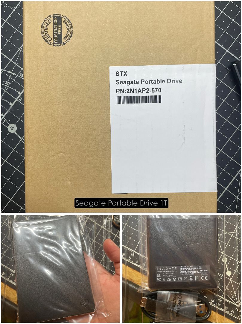 💾 Seagate 1TB Portable External Hard Drives — 1 Available (Category: Hard Disks & Thumbdrives) located in Caloocan City. Submitted by designlab2014 (Listing ID 1452874419, Image 1). Description: 💾 Seagate 1TB Portable External Hard Drive Compact and portable external hard drive with 1TB of storage space. Ideal for backing up documents, photos, videos, project files, and other important data. ✨ Features: • 1TB storage capacity • Portable and lig