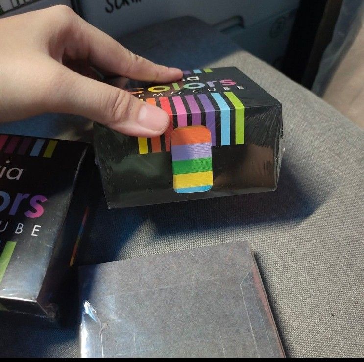 Avia Colors Memo Cube Sticky Notes (Category: Stationery & School Supplies) located in Quezon City. Submitted by dncpreloved (Listing ID 1452723214, Image 2). Description: - Get 2 packs of Avia Colors Memo Cube sticky notes. - Each pack features colorful sticky notes. - Ideal for quick reminders and messages. - Perfect for organizing your desk or study space. - Grab them now before they sell out!.