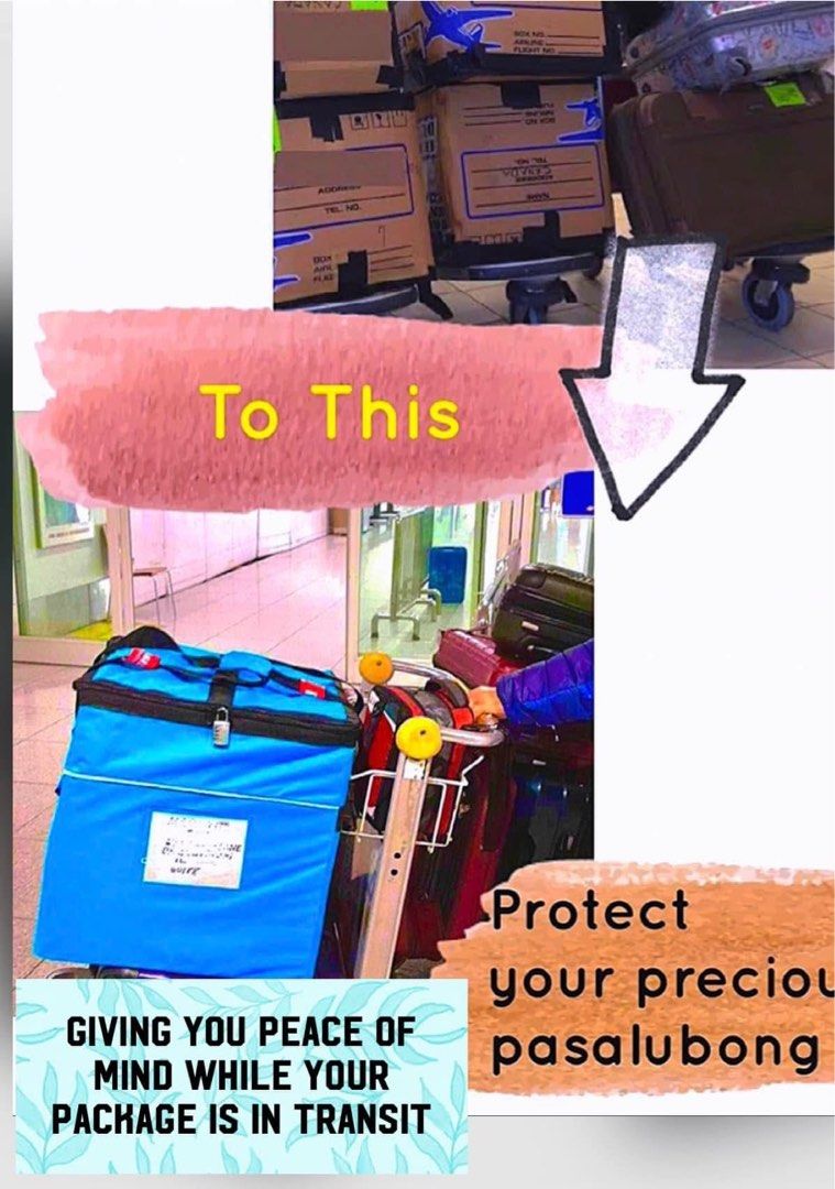 Balikbayan box cover (Category: Storage Boxes & Baskets) located in Quezon City. Submitted by ruthroy (Listing ID 1452835073, Image 2). Description: Heavy Duty Balikbayan Box Cover Fast delivery (Manila Based) ... Items shipped immediately via courier Size: 20x 20x 20 inches (fit standard balikbayan box) Material: polycanvass Available Color: Black/Navy Blue/ Red/Royal Blue/Aqua Blue Weight: 750 gms to 900 gms Can Carry up to 30 Kgs Features: 1. 